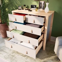 Cômoda 5 Gavetas Íris CabeCasa MadeiraOriginals - 2