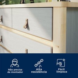 Cômoda 5 Gavetas Íris CabeCasa MadeiraOriginals - 4