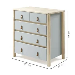 Cômoda 5 Gavetas Íris CabeCasa MadeiraOriginals - 3