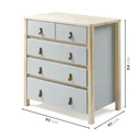 Ver imagem 3 de Cômoda 5 Gavetas Íris CabeCasa MadeiraOriginals