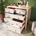 Ver imagem 2 de Cômoda 5 Gavetas Íris CabeCasa MadeiraOriginals Cinza/Marrom