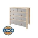 Ver imagem 7 de Cômoda 5 Gavetas Íris CabeCasa MadeiraOriginals Cinza/Marrom