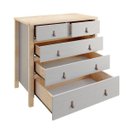 Ver mais imagens de Cômoda 5 Gavetas Íris CabeCasa MadeiraOriginals Cinza/Marrom