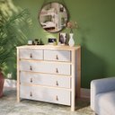 Ver imagem 1 de Cômoda 5 Gavetas Íris CabeCasa MadeiraOriginals Cinza/Marrom