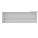 Ver imagem 2 de Armário Aéreo Multiuso 1,20m Michelangelo Preto Fosco 100% Mdf 15mm Rino Móveis