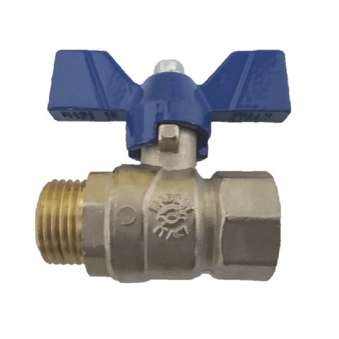 Válvula Esfera M/f Borb Em Alum Azul 3/4 Pol Perfecta Emmeti