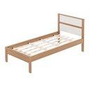 Ver imagem 6 de Cama de solteiro MDP CM8004 Amendoa/Branco - Gran Belo