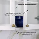 Ver mais imagens de Cozinha Compacta Modulada 100% MDF 4 Peças com Torre Quente e Balcão com Tampo Branca/Calcare Emily