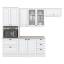 Ver imagem 2 de Cozinha Compacta Modulada 4 Peças com Torre Quente Emily Espresso Móveis Branco/HP/Calcare
