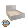 Cama Casal 2 Gavetas Íris CabeCasa MadeiraOriginals - 9