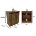 Ver imagem 3 de Balcão Escritório com Chave Multimóveis Cr25046 Nogal