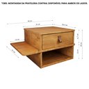 Ver imagem 4 de Mesa de Cabeceira Basco com 1 Gaveta Nature