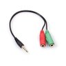 Conversor P3 - P2 Divisor Fone Microfone 3,5mm Adaptador. - 1