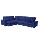 Ver imagem 4 de Sofá Manchester 2.63mx3.83m de Canto, Retrátil e Reclinável - Azul