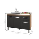 Ver imagem 2 de Gabinete de Cozinha Completo com Pia