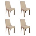 Ver imagem 7 de Conjunto Sala de Jantar Mesa Tampo de Vidro 4 Cadeiras Madesa