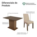 Ver imagem 4 de Conjunto Sala de Jantar Mesa Tampo de Vidro 4 Cadeiras Madesa