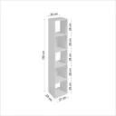 Ver imagem 3 de Estante para Livros 5 Nichos 150cm