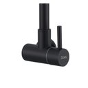 Ver imagem 3 de Torneira Inox Cozinha Giratória Parede Longa Preta Nox01db Doan