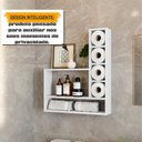 Ver imagem 4 de Organizador com Nichos para Banheiro e Porta Papel Romênia