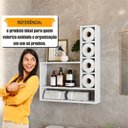 Ver imagem 5 de Organizador com Nichos para Banheiro e Porta Papel Romênia