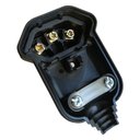 Ver imagem 2 de 5 Plug Plugue Macho 3 Pinos 10a 90 Graus Prensa Cabos Preto Margirius