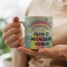 Caneca Porcelana unicornio olha o recalque vindo! desviei - 2