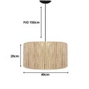 Ver imagem 4 de Pendente de Teto Roma em Corda Sisal Natural Palha Moderna