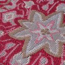 Ver imagem 3 de Tapete Sala Quarto Antiderrapante Tipo Belga Persa Clássico:gardenia Vermelho/1,00x1,50m