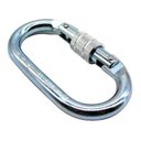 Ver imagem 3 de 4 Mosquetão Oval Aço Trava Rosca 25kn Nbr Ce En U