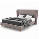 Ver imagem 5 de Cama Japonesa com Cabeceira Corea Queen Veludo Nobre Avelã - Sallar Home