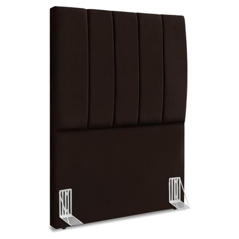 Cabeceira Solteiro 100 Cm com Frame Dalia Suede Marrom Artte