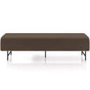 Ver imagem 5 de Puff Recamier Decorativo com Pés Industrial 160cm Novara P05 Veludo Marrom - Lyam Decor