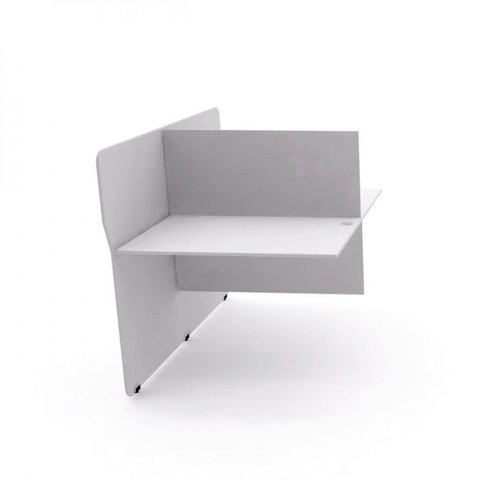 Mesa Estação de Telemarketing 100cm Maxxi Cinza