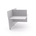 Ver imagem 1 de Mesa Estação de Telemarketing 100cm Maxxi Cinza