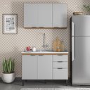 Ver imagem 2 de Cozinha Compacta Firenze 6 Portas 2 Gavetas Amêndola Touch/nude Prime Tx - Demóbile