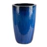 Vaso Vietnamita Cerâmica Importado Azul D27cm x A42cm - 1
