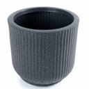 Ver imagem 2 de Vaso Ritmo 32 (20l) Cor Preto Mármore Vasap