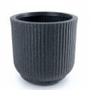Ver imagem 1 de Vaso Ritmo 32 (20l) Cor Preto Mármore Vasap