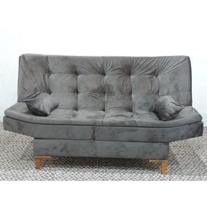 Sofa Cama Paris Cor Veludao Marrom