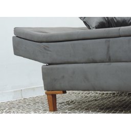 Sofa Cama Paris Cor Veludao Marrom - 2