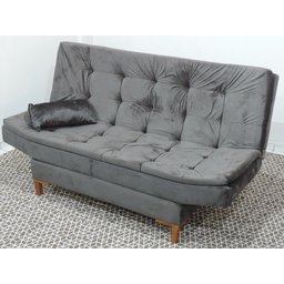Sofa Cama Paris Cor Veludao Marrom - 4