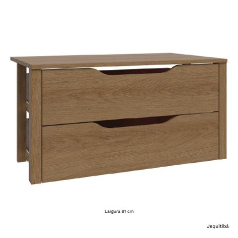 Kit 02 Gaveta Alta 81cm Largura Setiba
