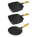 Ver imagem 1 de Jogo Frigideiras Cook Grill e Chapa Tapioca Ferro Fundido