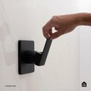 Ver mais imagens de Acabamento de Misturador Monocomando para Chuveiro Quadrado Purangi Pingoo.casa - Preto