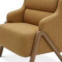 Ver imagem 7 de Poltrona Decorativa Madri Pes Madeira Linho Color Trend Tca 219 Moll