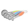 Kit de Colheres Medidoras Coloridas em Aço Inox 5 medidas - 1