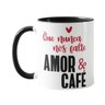 Caneca Personalizada Frase Romântica Não Falte Amor E Café - 1