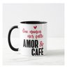Caneca Personalizada Frase Romântica Não Falte Amor E Café - 2
