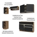 Ver imagem 5 de Armário de Cozinha Completa 240cm Rustic/Preto Glamy Madesa 07